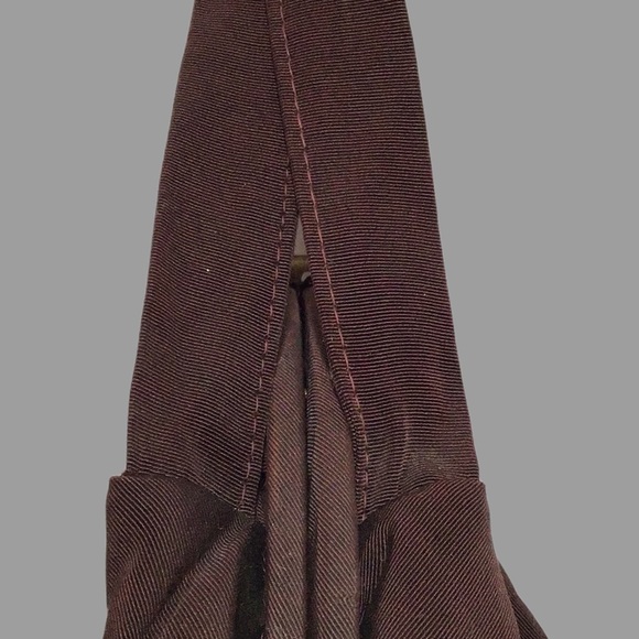 Vintage Handbag, Arced Framed, Unique Clasp, Hanging Coin‎ Purse Inside, Brown - Picture 7 of 9